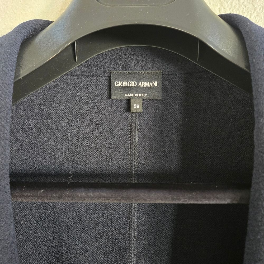 Giorgio Armani Light Navy Blazer Men's Jacket Size 58 IT 46 US New - Picture 4 of 8